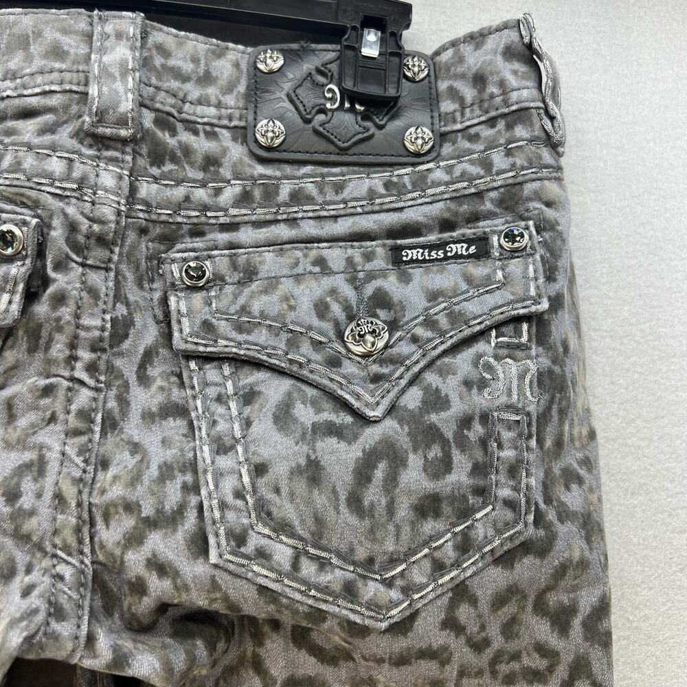 NWT Miss Me Cargo Women's Skinny Jeans Size 27 (4) Cheetah Print Twee Normcore - Picture 7 of 15